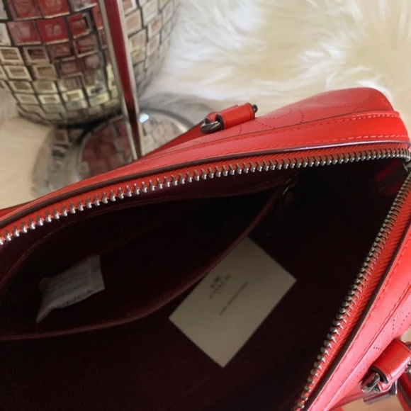 COACH ROWAN SATCHEL/CROSSBODY SIGNATURE LEATHE PURSE - Picture 10 of 11